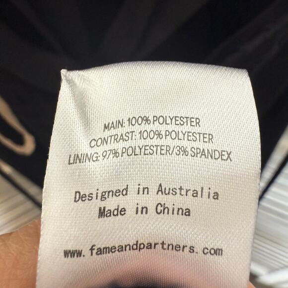 FAME and PARTNERS NWT Women's Size 10 Black Back Lace Tulip Maxi Sexy Gown Event - Picture 15 of 16